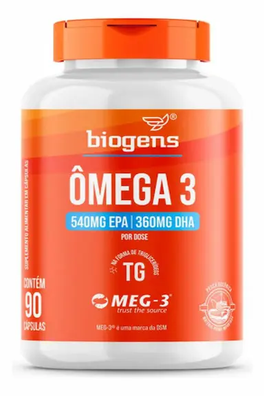 ÔMEGA 3 TG MEG-3 90 CAPS BIOGENS Neutro