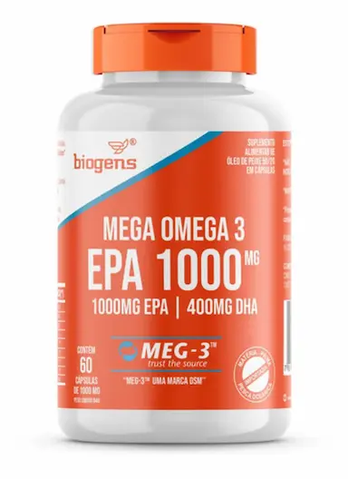 MEGA OMEGA 3 MEG-3®, EPA 1000MG - DHA 400MG, 60 CPS, BIOGENS Neutro