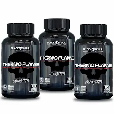 TERMOGÊNICO THERMO FLAME 60 CAPS - KIT C/ 3 UNID NO FLAVOR