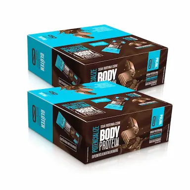 2X BARRA BODY PROTEIN 11G PROTEíNA EQUALIV CAIXA 9 UNIDADES CACAU