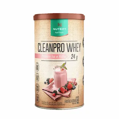 CLEANPRO WHEY PROTEIN ISOLADO FRUTAS VERMELHAS 450G NUTRIFY