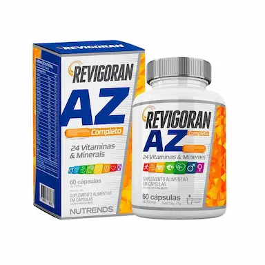 REVIGORAN A-Z MULTIVITAMíNICO COMPLETO 60 CáPSULAS NUTRENDS SEM Sabor
