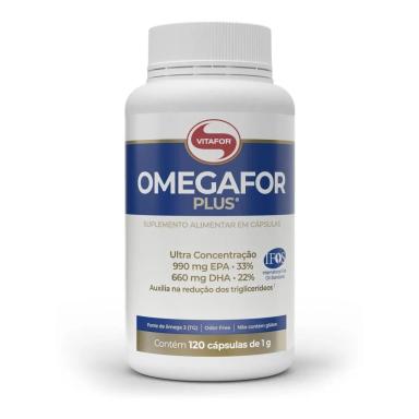 OMEGAFOR PLUS 120 CAPS - VITAFOR 120 CÁpsulas SEM Sabor