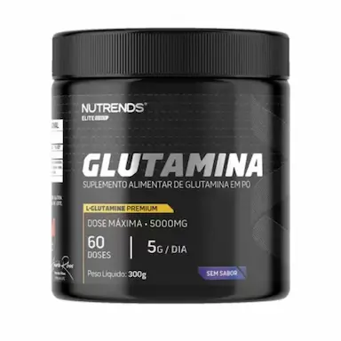 GLUTAMINA PURA 300G - NUTRENDS 300 G SEM Sabor
