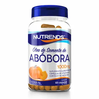 OLEO DE SEMENTE DE ABOBORA 1400MG 60CAPS - NUTRENDS 60 CÁpsulas SEM Sabor