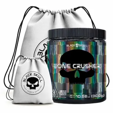 PRE TREINO BONE CRUSHER 300G + MOCHILA  - BLACK SKULL (BLUEBERRY) KIT
