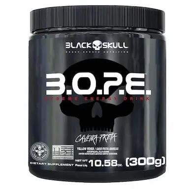 BOPE PRE WORKOUT 300 G - BLACK SKULL (FRUTAS AMARELAS)
