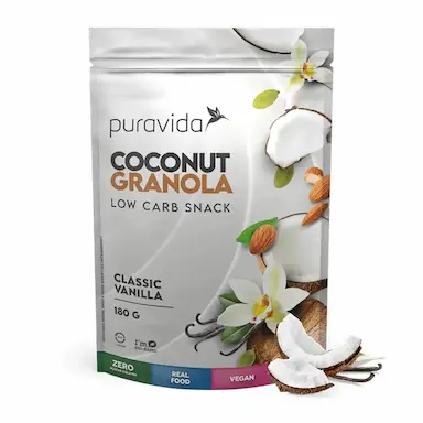 COCONUT GRANOLA 180 G - PURAVIDA (VANILLA)