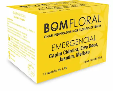 CAIXA DE CHá BOMFLORAL EMERGENCIAL 15 SACHêS - 100%  NATURAL