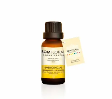 ÓLEO ESSENCIAL  BOMFLORAL  EMERGENCIAL 10 ML - 100%  PURO.