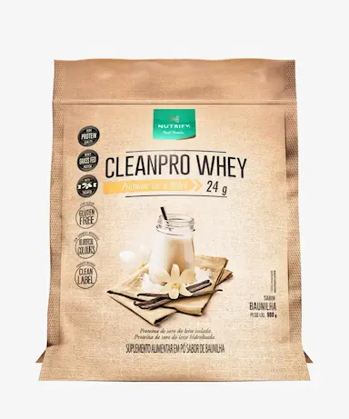 CLEANPRO WHEY PROTEIN ISOLADO BAUNILHA NUTRIFY 900G