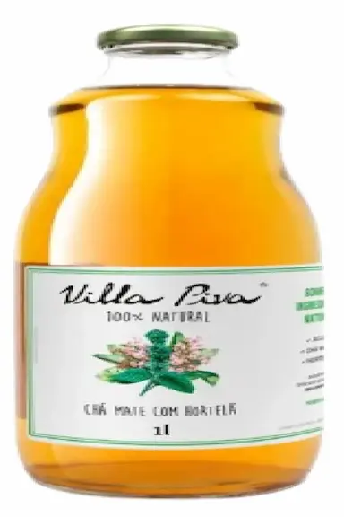 KIT 3X: CHá MATE COM HORTELã SEM AçúCAR VILLA PIVA 1L