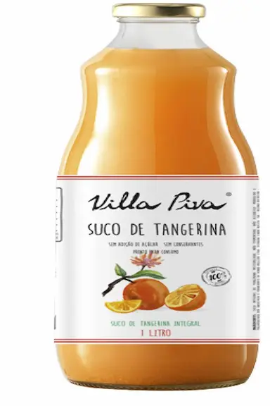 KIT 2X: SUCO DE TANGERINA INTEGRAL SEM AçúCAR VILLA PIVA 1L