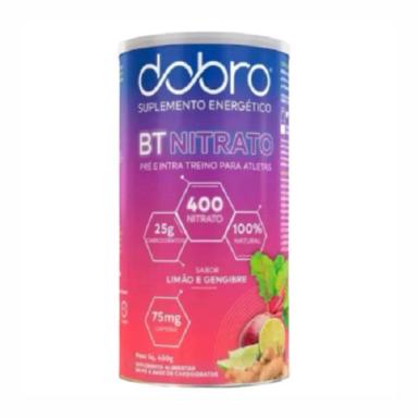 KIT 2X: BT NITRATO COM CAFEíNA LIMãO E GENGIBRE DOBRO 450G