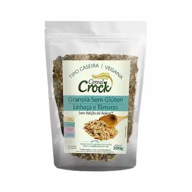 KIT 3X: GRANOLA AVEIA/LINHAçA/TâMARA S/AçúCAR LEVE CROCK200G
