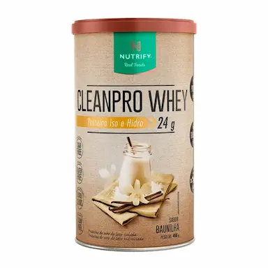 CLEANPRO WHEY PROTEIN ISOLADO BAUNILHA NUTRIFY 450G