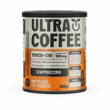 KIT2X:ULTRACOFFEECAPPUCCINOVEGANOCOMVITAMINAS/MINERAIS220G