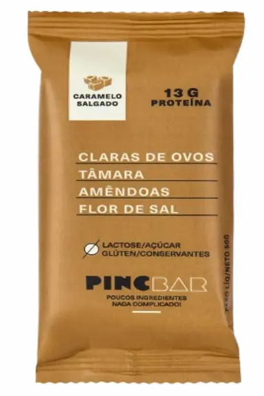 KIT 6X: BARRA DE PROTEíNA CARAMELO SALGADO SEM AçúCAR PINCBAR 50G