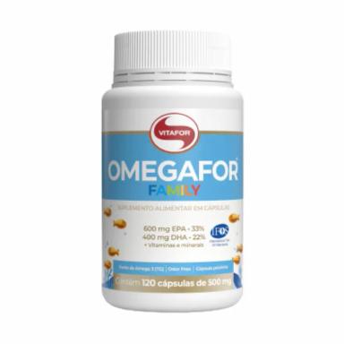 KIT 2X: OMEGAFOR FAMILY 500MG VITAFOR 120 CáPSULAS