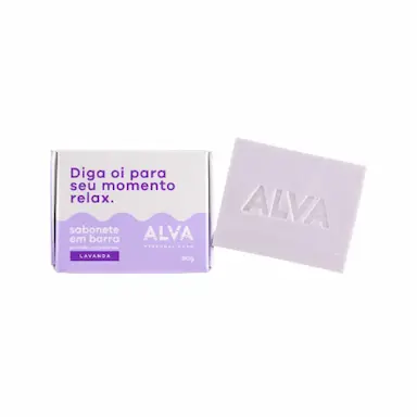 KIT 2X: SABONETE LAVANDA EM BARRA VEGANO ALVA 90G