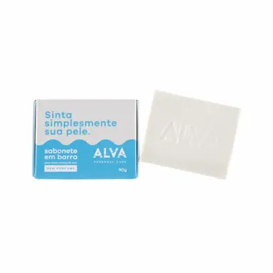 KIT 2X: SABONETE SEM PERFUME EM BARRA VEGANO ALVA 90G