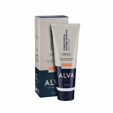 KIT 2X: CREME DENTAL VEGANO RELAX LIMãO E CANELA ALVA 90G