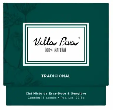 KIT 3X: CHá MISTO TRADICIONAL VILLA PIVA 15 SACHêS