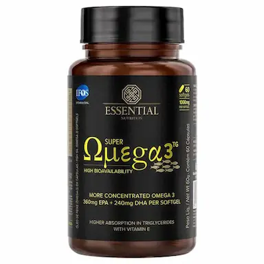 KIT 2X: SUPER ÔMEGA 3 TG ESSENTIAL NUTRITION 60 CáPSULAS
