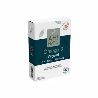KIT 3X: ÔMEGA 3 VEGETAL EPA E DHA AH! NATU 30 CáPSULAS