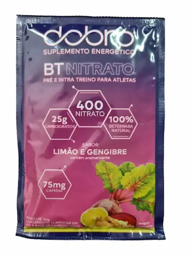 KIT 3X: BT NITRATO LIMãO E GENGIBRE SACHê DOBRO 30G