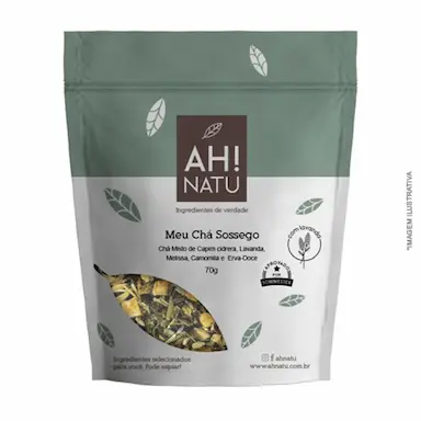 CHá MISTO MEU CHá SOSSEGO CALMANTE E RELAXANTE AH! NATU 70G