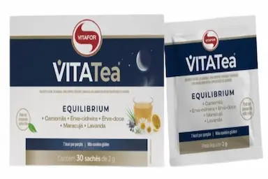 VITATEA EQUILIBRIUM CHá MISTO SOLúVEL 2G VITAFOR 30 SACHêS