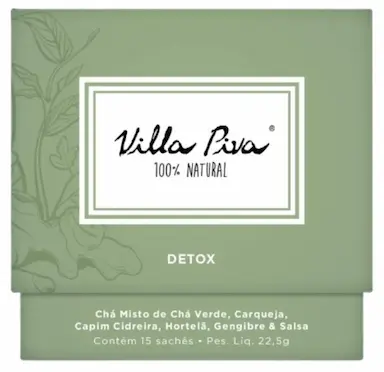 KIT 2X: CHá MISTO DETOX VILLA PIVA 15 SACHêS