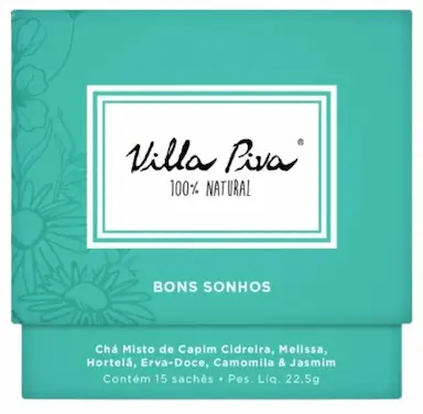 KIT 2X: CHá MISTO BONS SONHOS VILLA PIVA 15 SACHêS