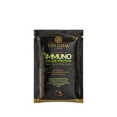 IMMUNO VEGGIE PROTEIN PRO-GLUTATHIONE CACAO SACHê ESSENTIAL NUTRITION 36,6G