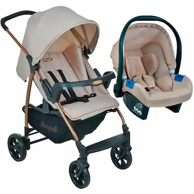 CARRINHO DE BEBE ECCO MON AMOUR + CADEIRA TOURING X - BURIGOTTO