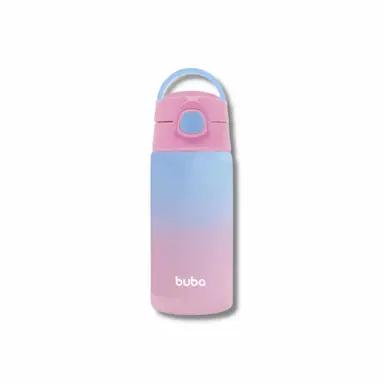 COPO TERMICO PAREDE DUPLA COM CANUDO ROSA - BUBA