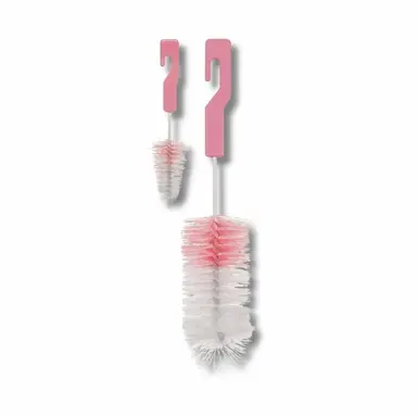 KIT DE ESCOVAS DE MAMADEIRA E BICO ROSA - BUBA