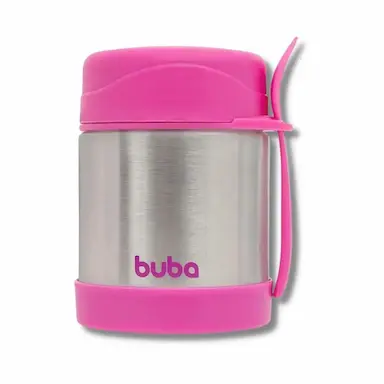 POTE TEMICO COM COLHER ROSA - BUBA