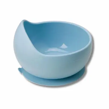 BOWL EM SILICONE COM VENTOSA AZUL - BUBA