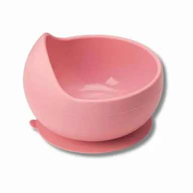 BOWL EM SILICONE COM VENTOSA ROSA - BUBA