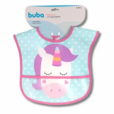 BABADOR COM BOLSO UNICORNIO - BUBA