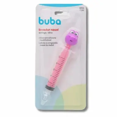 LAVADOR NASAL SERINGA DINO ROSA - BUBA