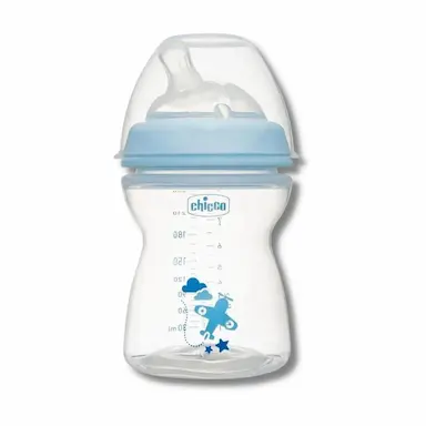 MAMADEIRA STEP UP 250ML AZUL - CHICCO