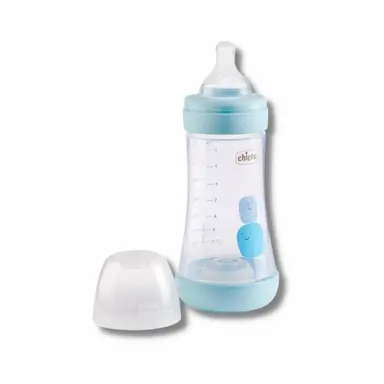 MAMADEIRA PERFECT5 240ML FL MEDIO AZUL (2+) - CHICCO