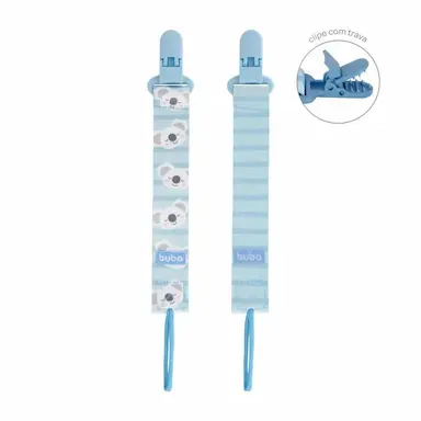 KIT 2 PREDENDORES DE CHUPETA COALA AZUL - BUBA
