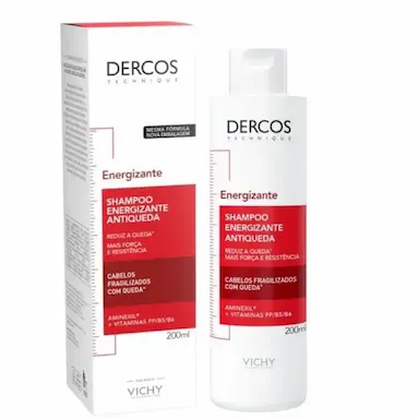 SHAMPOO ENERGIZANTE DERCOS ANTIQUEDA 200ML CABELOS FRAGILIZADOS COM QUEDA
