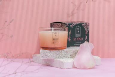 VELA PERFUMADA MADRESSENZA LA ROSA 100G ROSAS