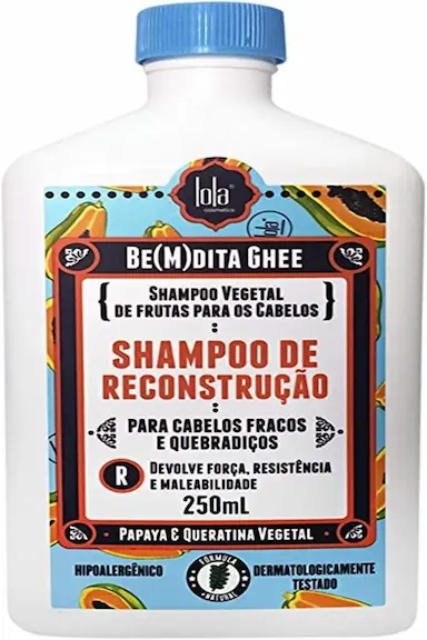 SHAMPOO DE RECONSTRUçãO BE(M)DITA GHEE 250ML LOLA COSMETICS