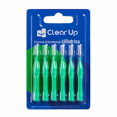 ESCOVA INTERDENTAL CôNICA - 6 UNIDADES CLEAR UP - MULTI SAúDE - HC600 HC600
